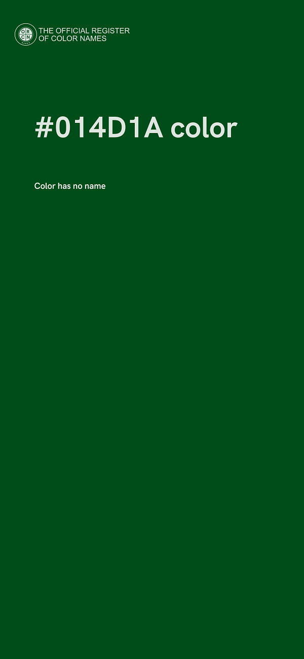 #014D1A color image