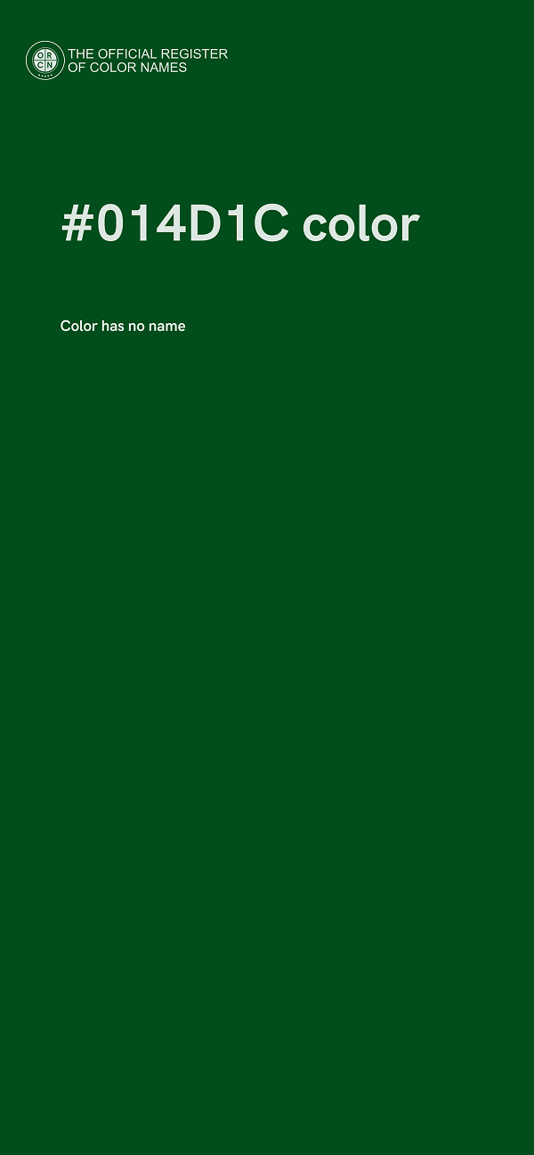 #014D1C color image