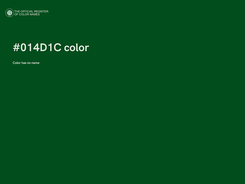 #014D1C color image