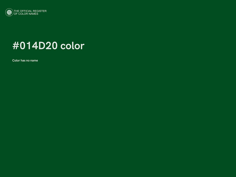 #014D20 color image