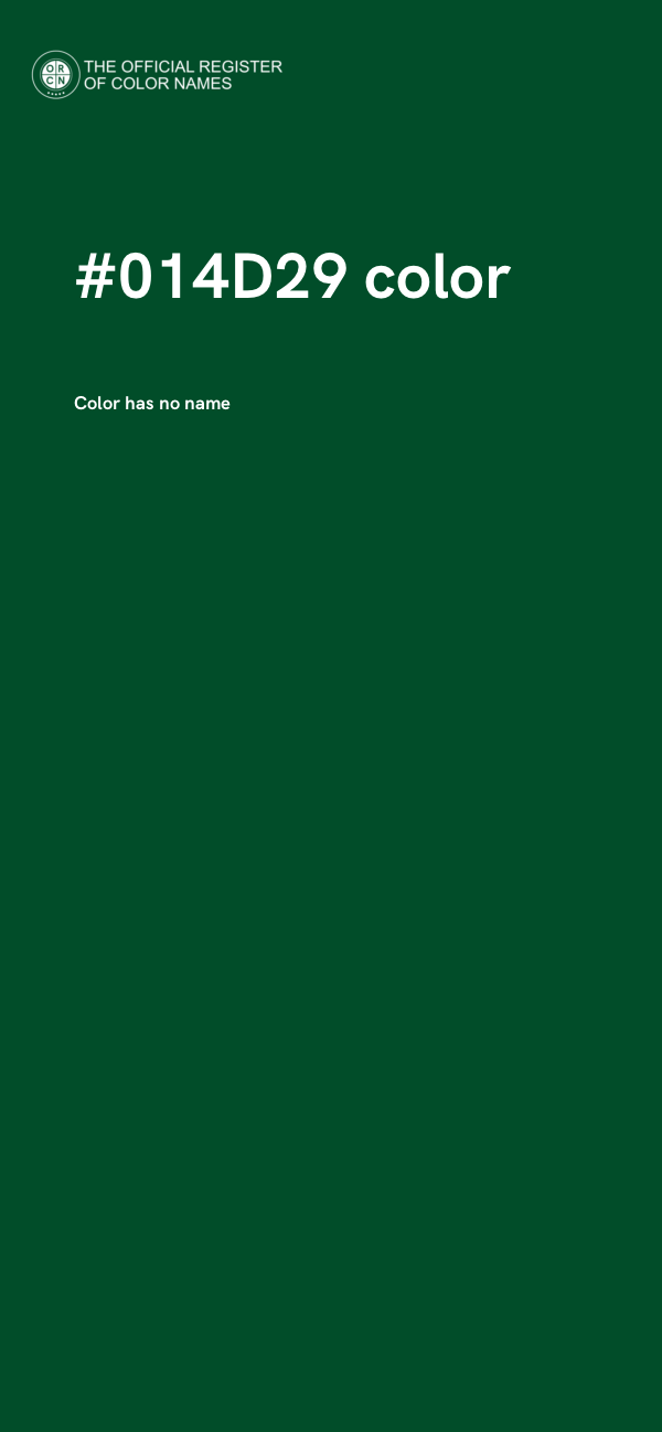 #014D29 color image