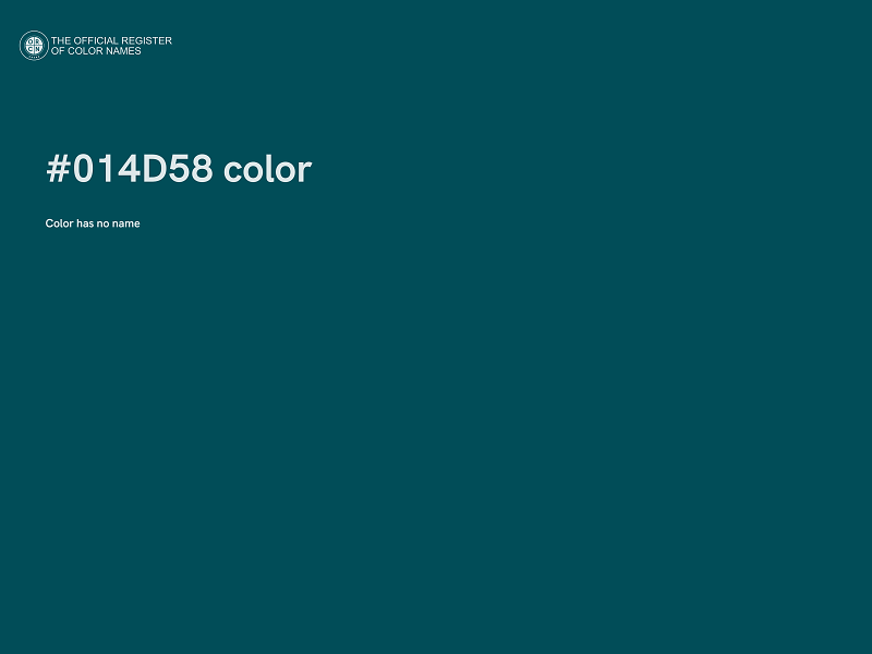 #014D58 color image