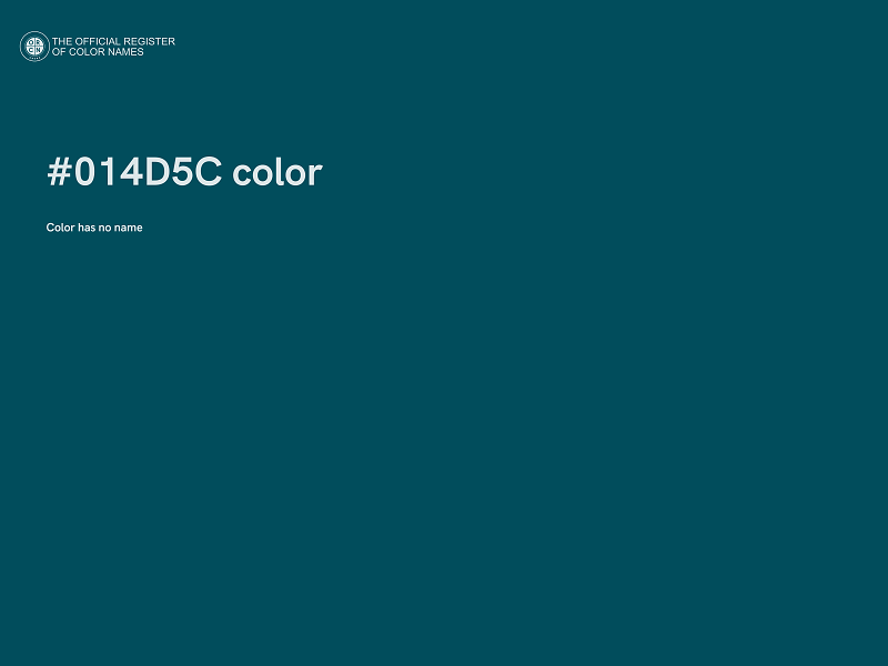 #014D5C color image