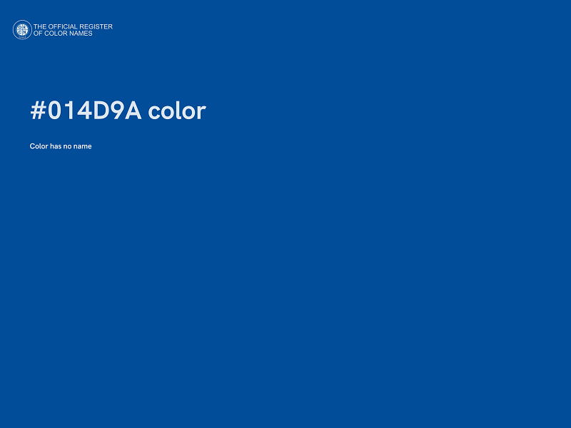 #014D9A color image