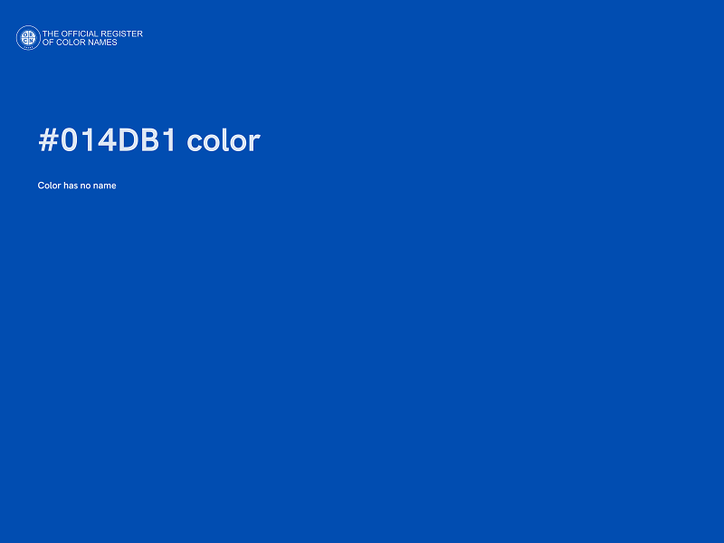 #014DB1 color image