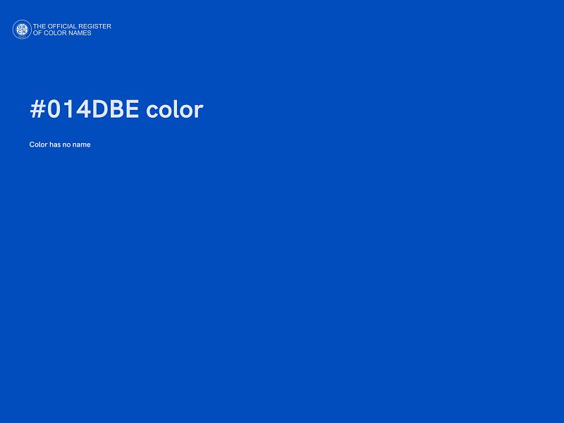 #014DBE color image