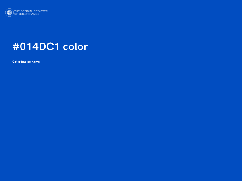 #014DC1 color image