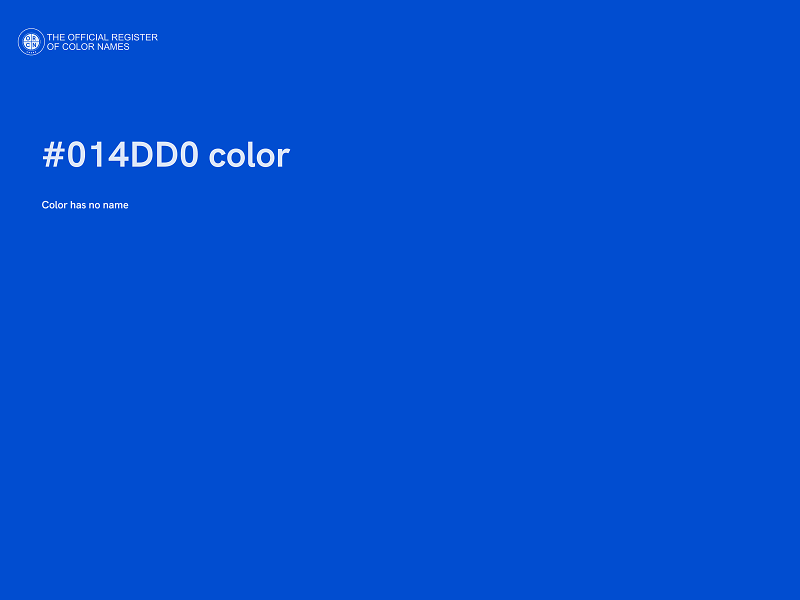#014DD0 color image