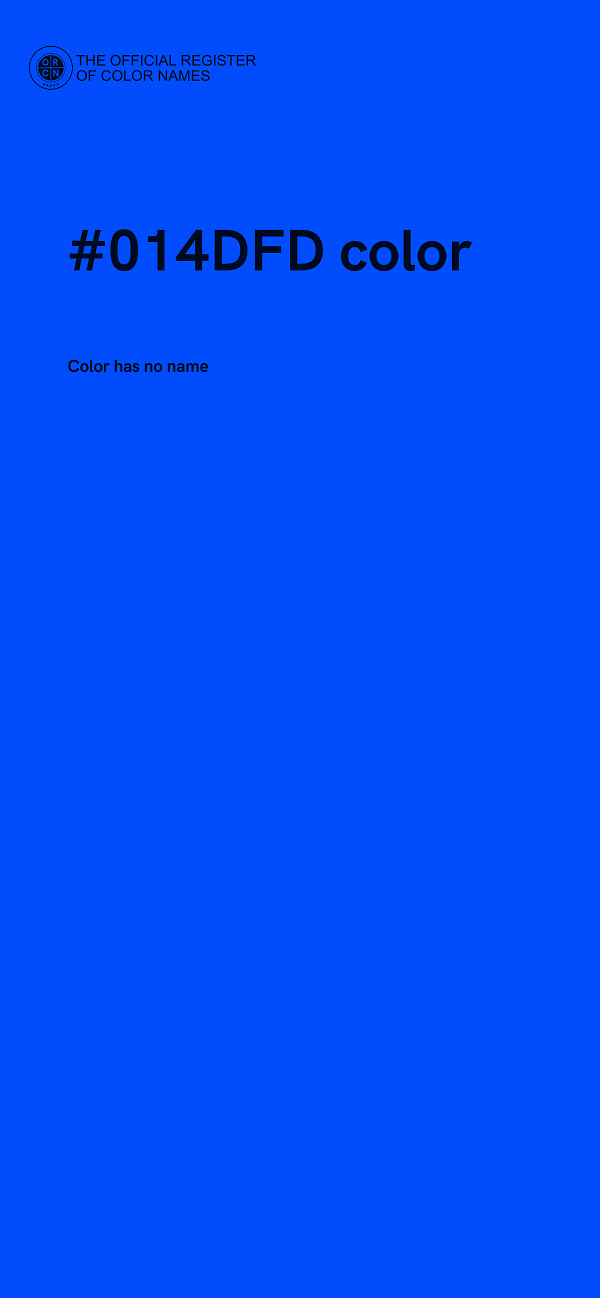 #014DFD color image