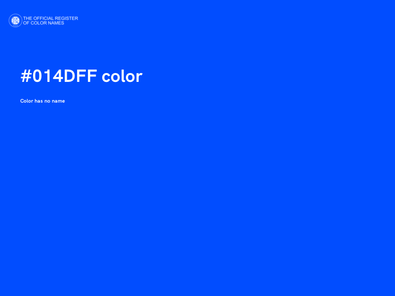 #014DFF color image