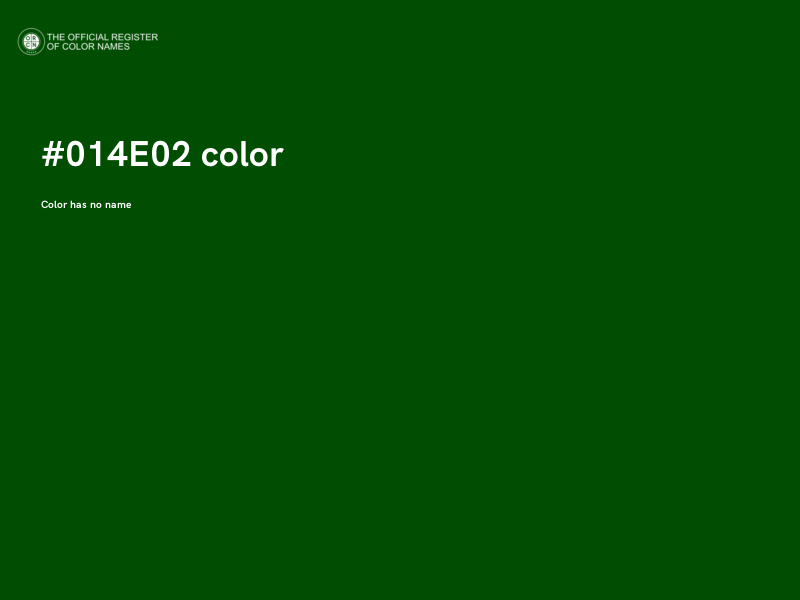 #014E02 color image