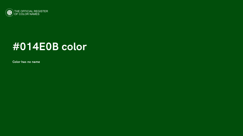 #014E0B color image