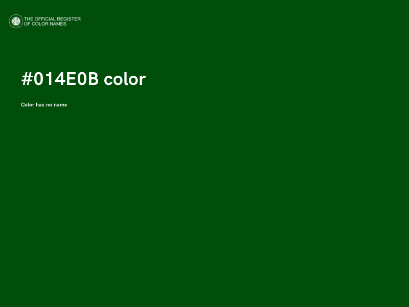#014E0B color image