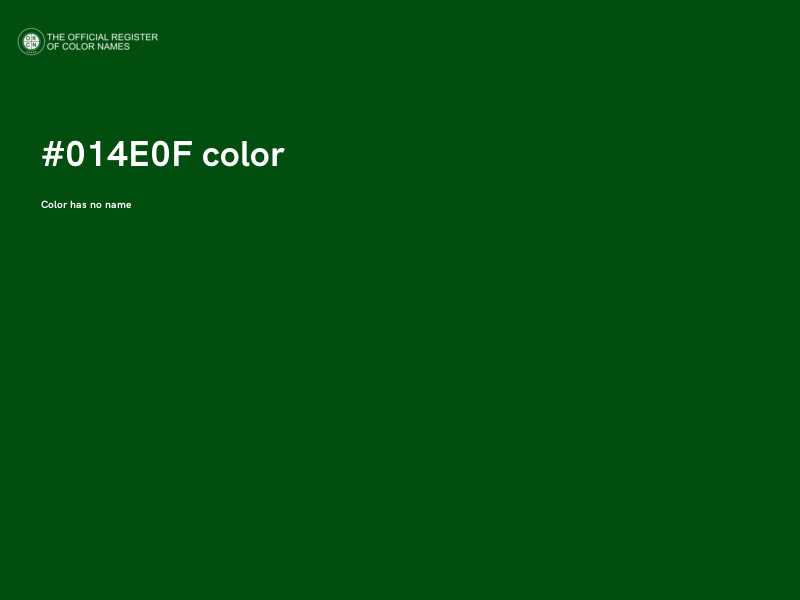 #014E0F color image