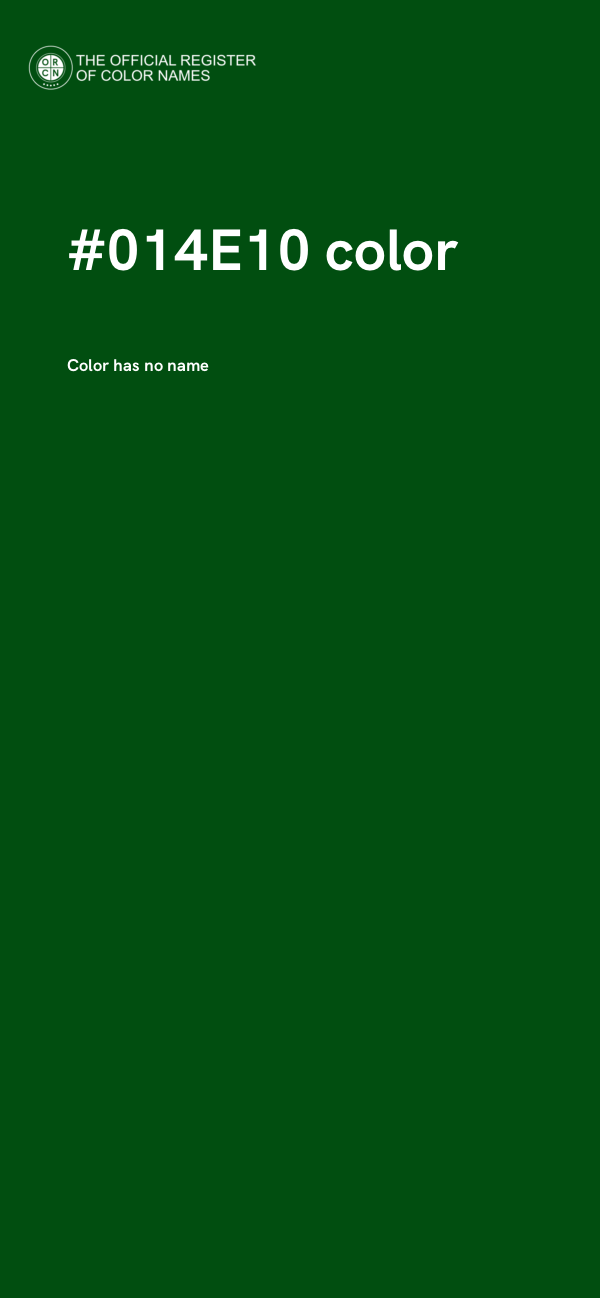 #014E10 color image