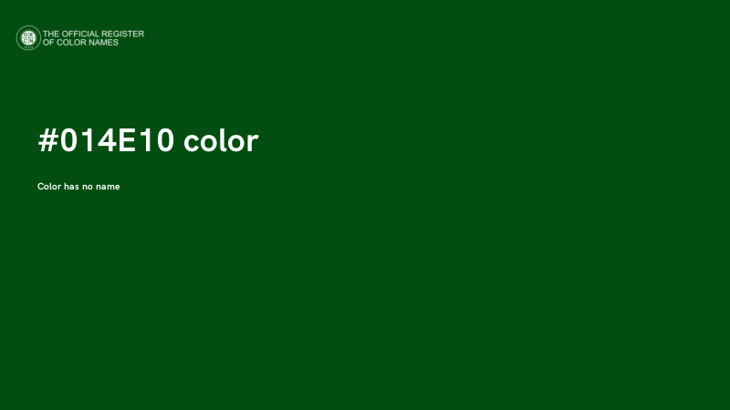 #014E10 color image
