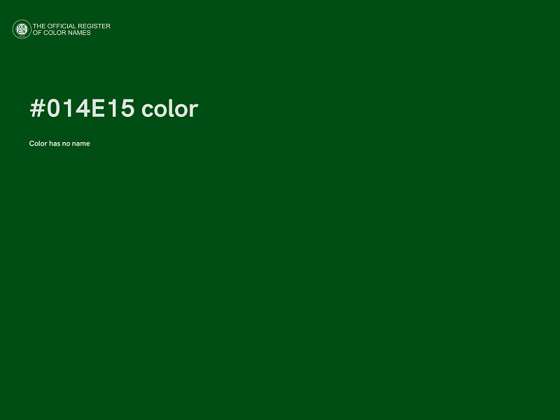 #014E15 color image