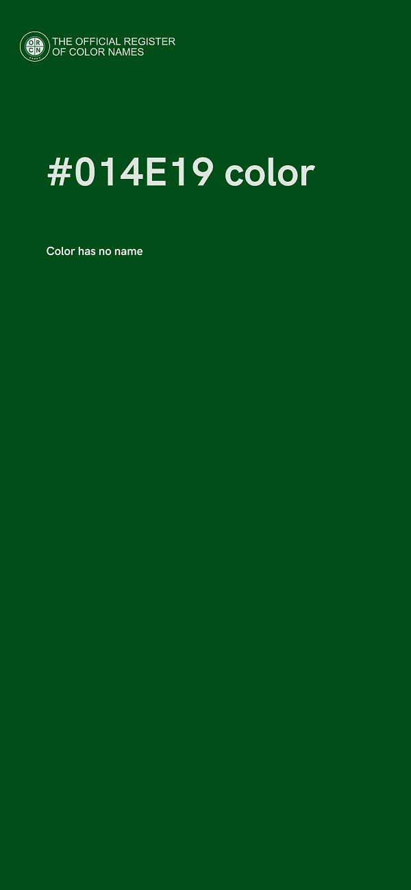 #014E19 color image