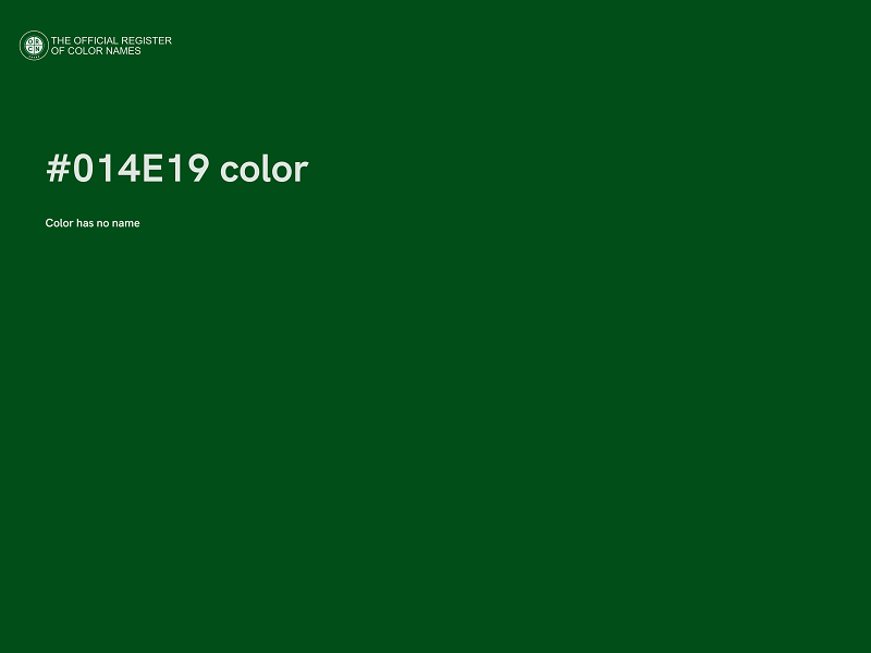 #014E19 color image