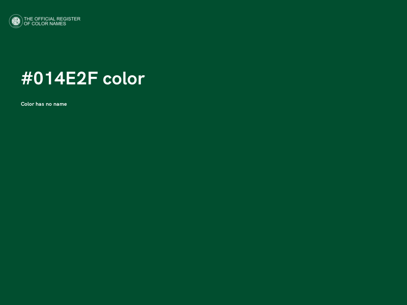 #014E2F color image