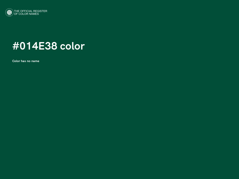 #014E38 color image