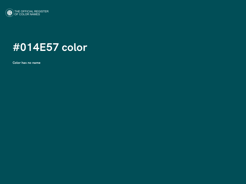 #014E57 color image