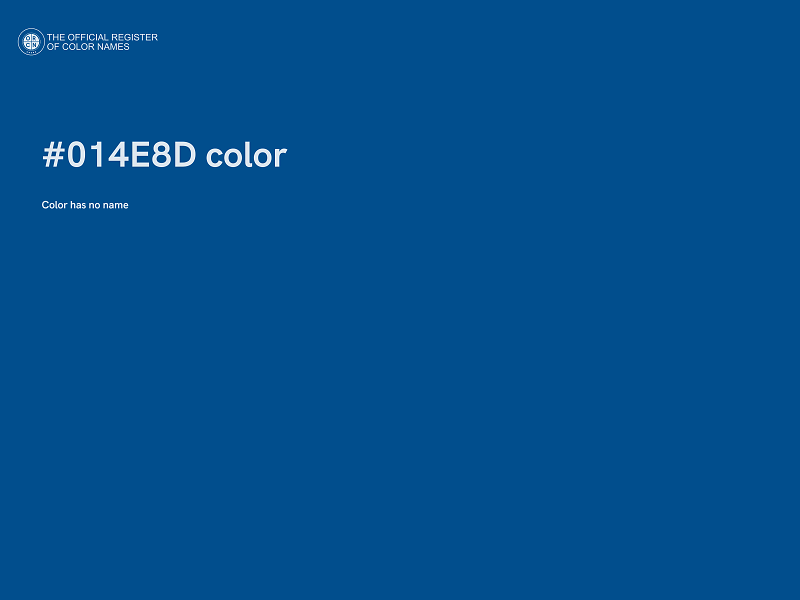 #014E8D color image