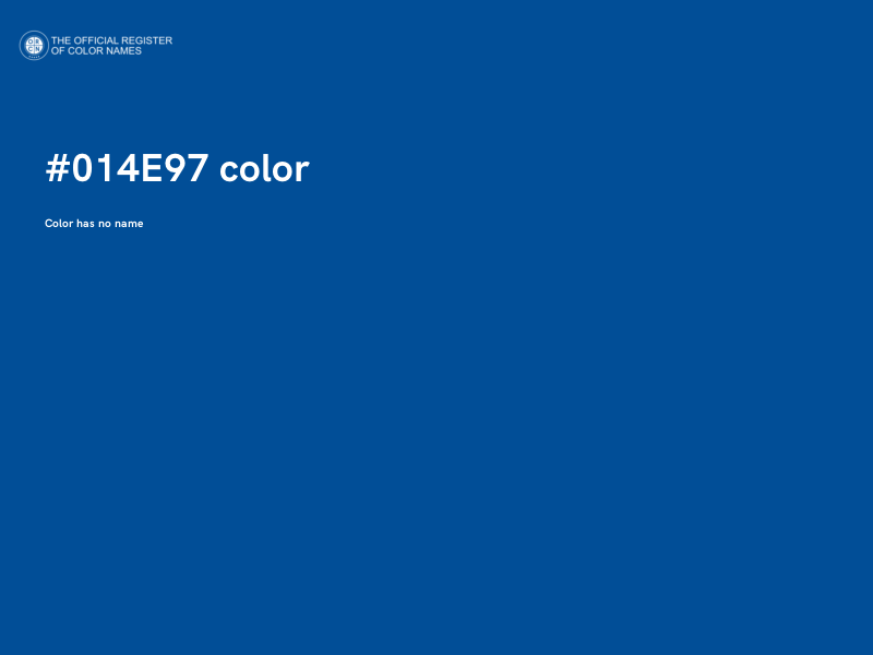 #014E97 color image