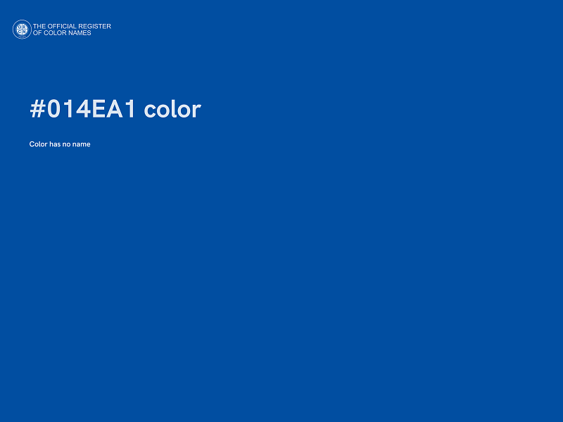 #014EA1 color image