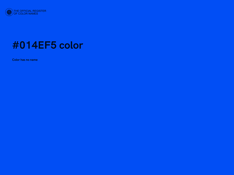 #014EF5 color image