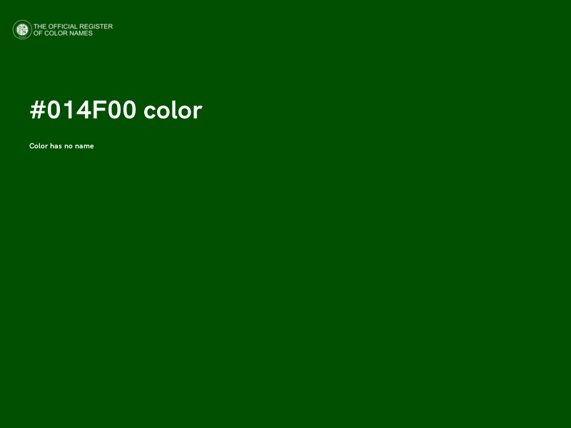 #014F00 color image