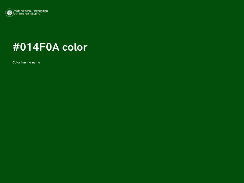 #014F0A color image