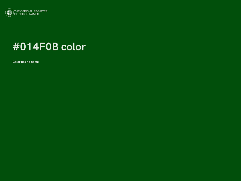 #014F0B color image