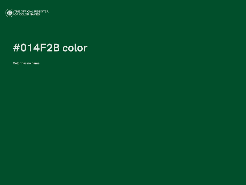 #014F2B color image