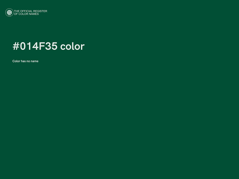 #014F35 color image