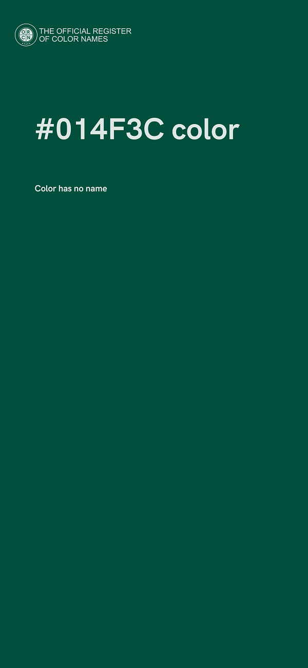 #014F3C color image