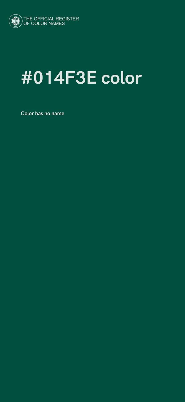 #014F3E color image