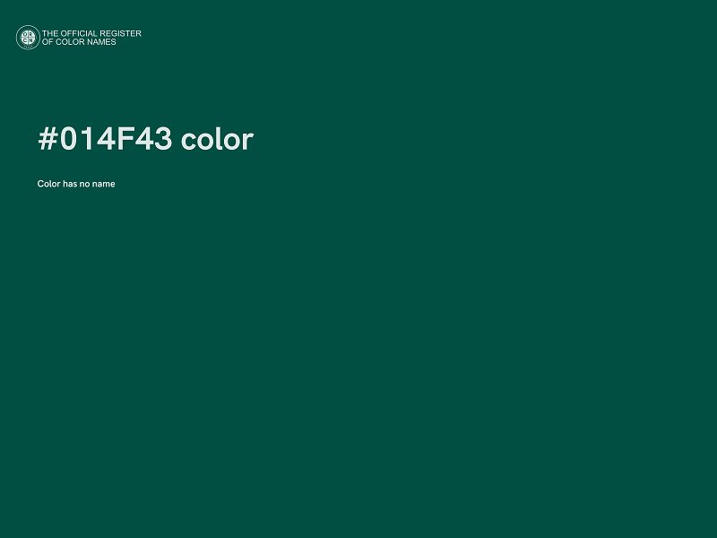 #014F43 color image