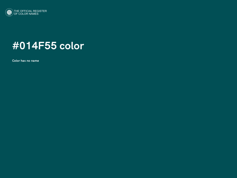 #014F55 color image