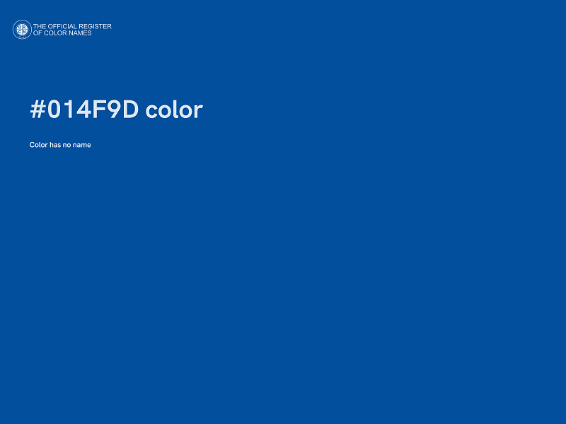 #014F9D color image