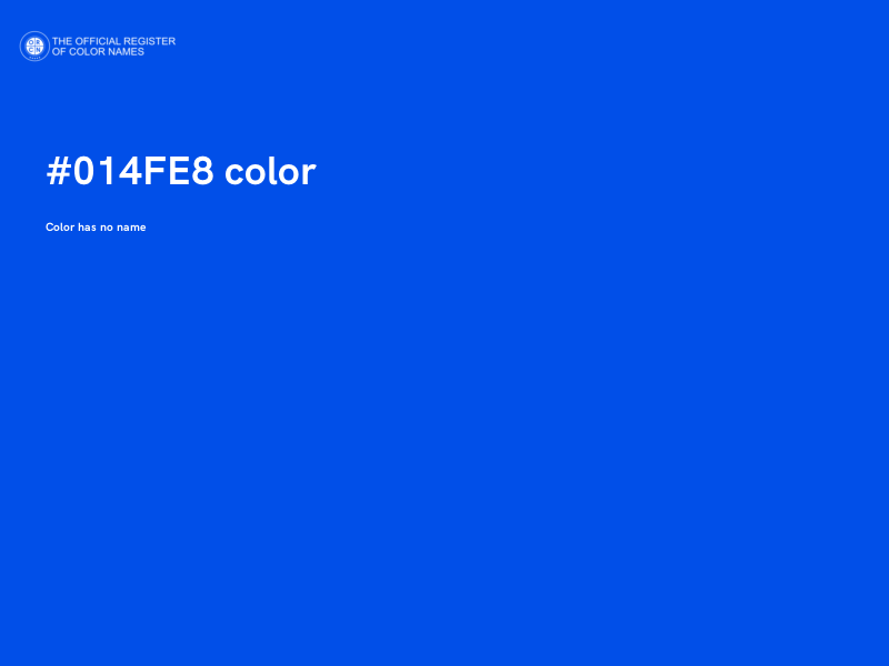 #014FE8 color image