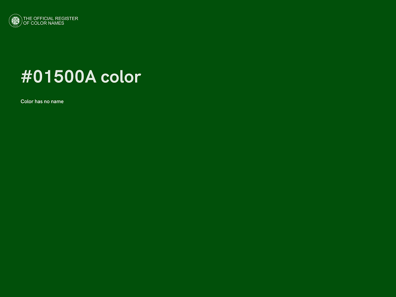 #01500A color image