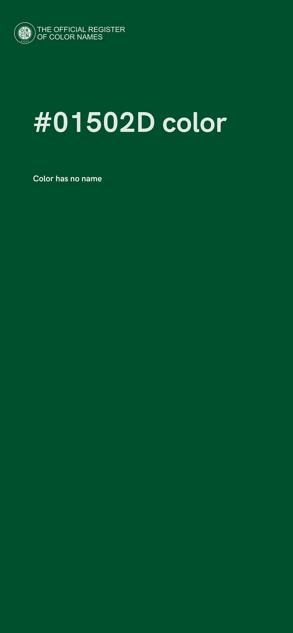 #01502D color image