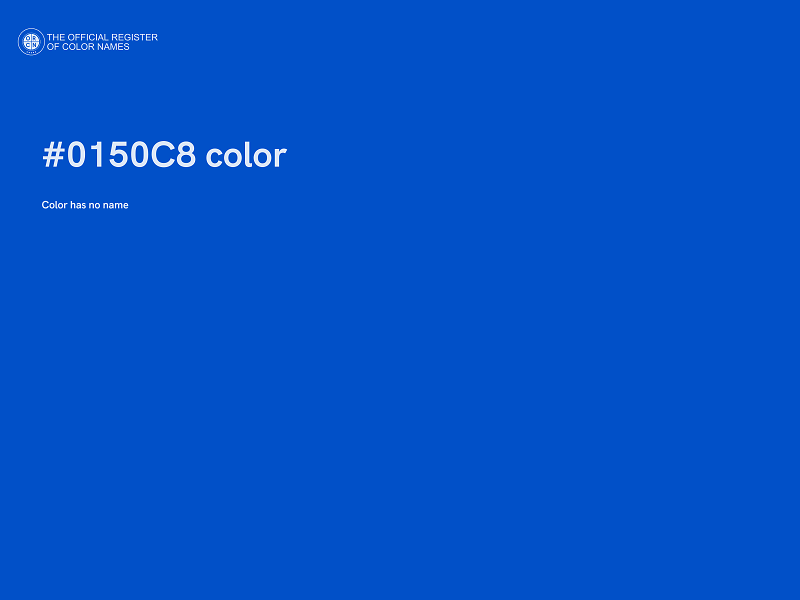 #0150C8 color image