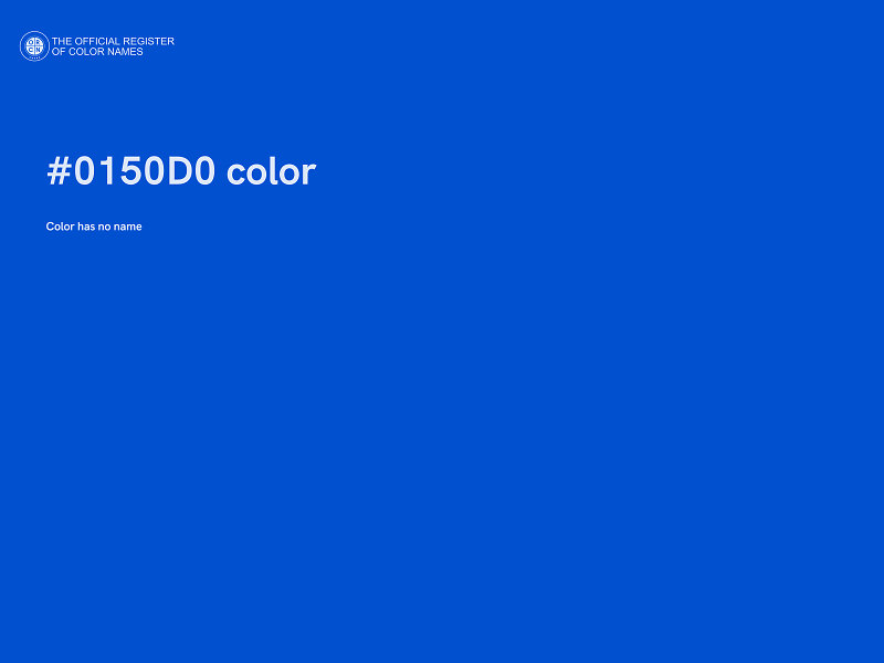 #0150D0 color image
