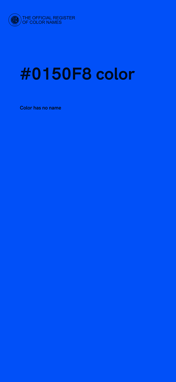 #0150F8 color image