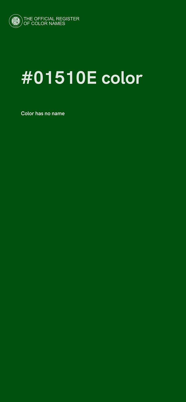 #01510E color image