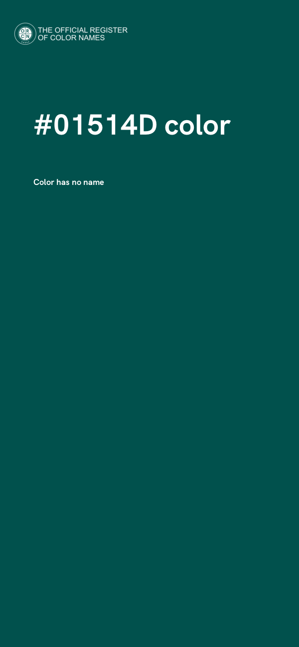 #01514D color image