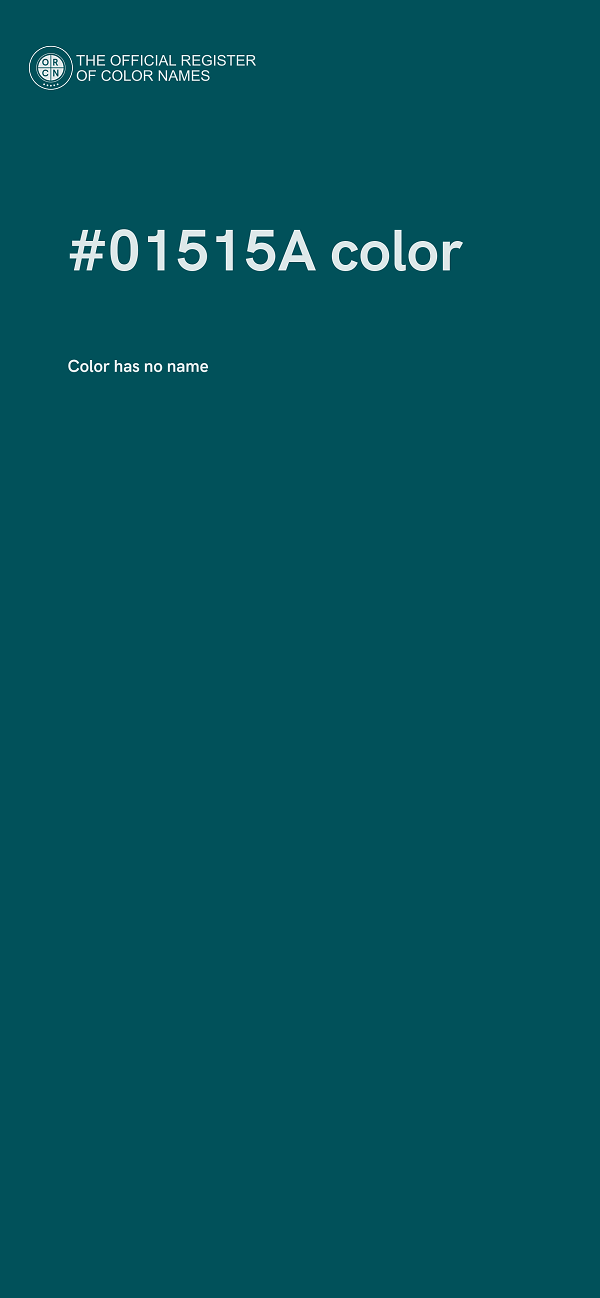 #01515A color image