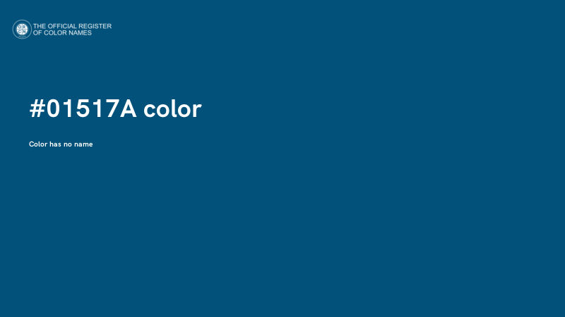 #01517A color image